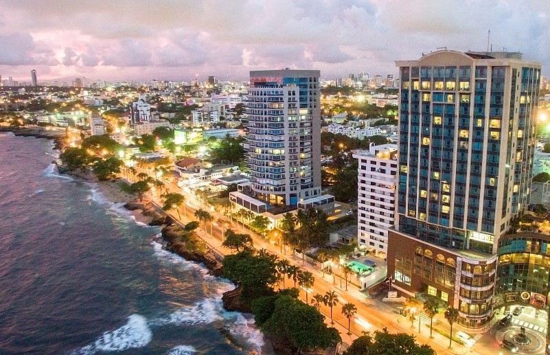 Santo Domingo, Dominican Republic, night view 