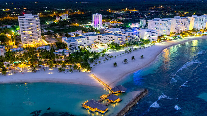 Juan Dolio night view of a great place for the expats